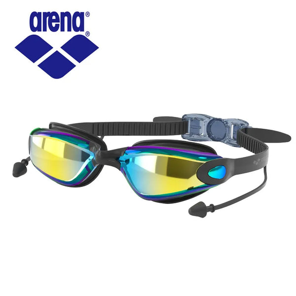 Occhiali da nuoto antiappannamento ARENA Professional per adulti con tappi per le orecchie, per uomo e donna, a prova di perdite, regolabili, con protezione UV.