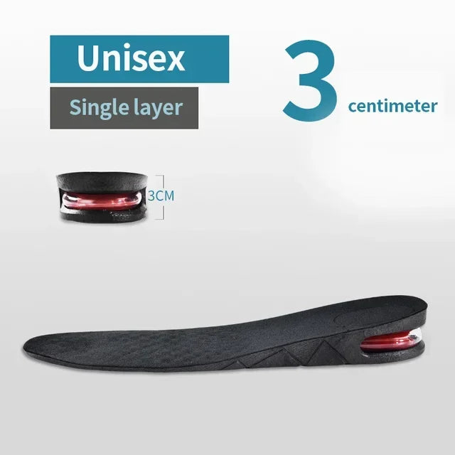 Height Increase Insole Invisible Heightening Template Air Cushion Shoe Inserts Variable Height Insoles Adjustable Cut Foot Pad