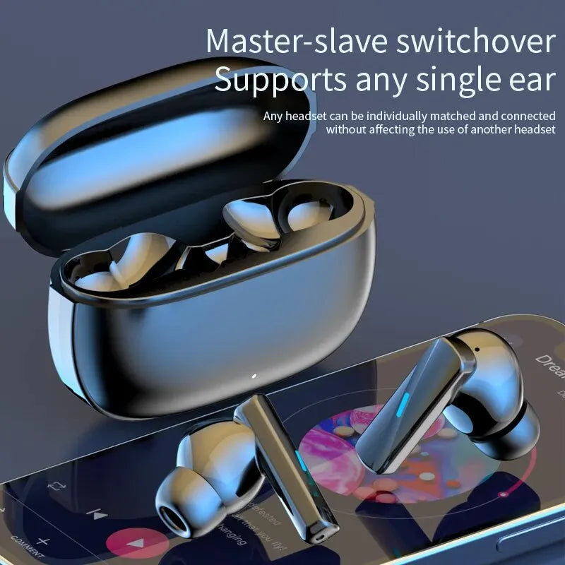 Earbuds True Wireless Earphone Noise Cancelling Update Bluetooth 5.3 Headset HD Music Headphone In-Ear Handsfree With Mic