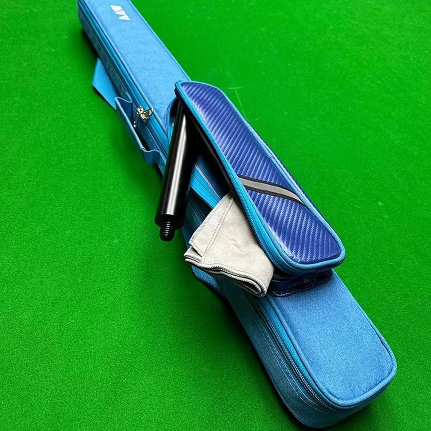 3x4 Pool Cue Cases 1/2 Snooker Pool Cue Bag Portable Lightweight Soft Billiard Cue Stick Storage Pouch Sport Accessories