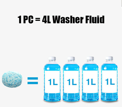 Car Windshield Cleaning Effervescent Multifunctional Glass Water Tablets Solid Cleaner Windshield Spray Car Wash Accessories