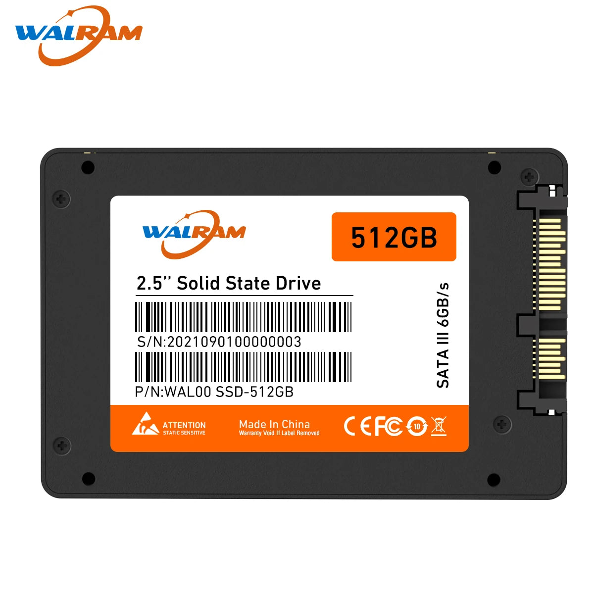 WALRAM SATA3 SSD 128GB 256GB 120GB 480GB 512GB 1TB Hdd 2.5 Hard Disk Disc 2.5 " Internal Solid State Drive 240 gb for laptop