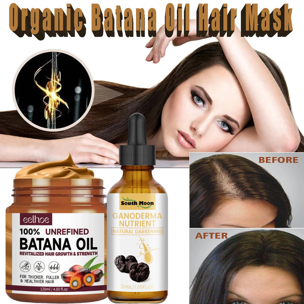 Maschera per capelli all'olio di batana biologico puro, nutrimento profondo e idratazione, riduzione della caduta dei capelli e balsamo anti-rottura dei rami.