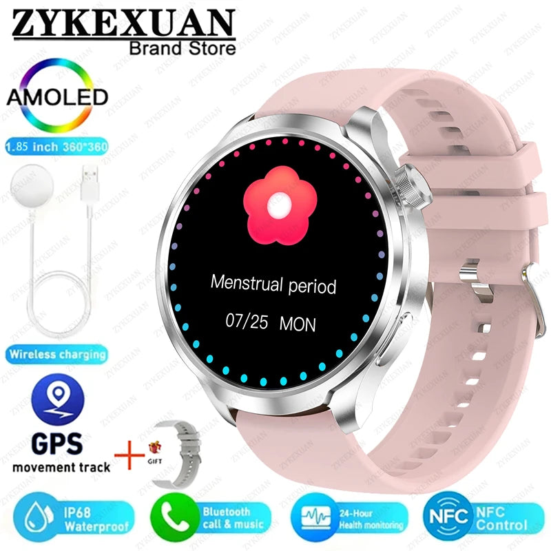 2024 For XIAOMI Android New 1.85 Inch HD Bluetooth Call Smart Watch Men Sports Fitness Tracker Heart Monitor Compass Smartwatch