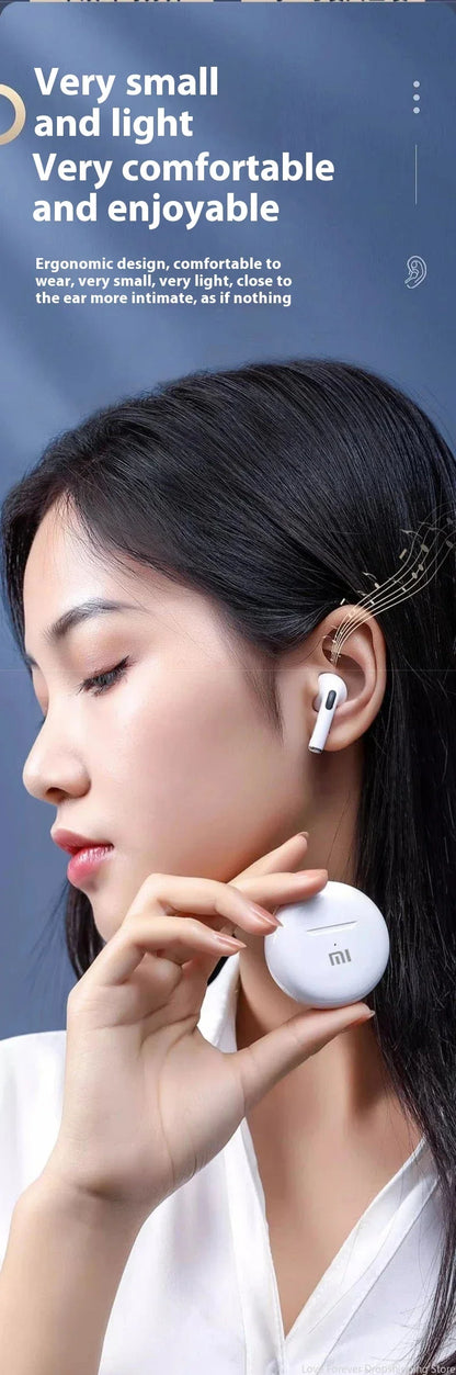 6-Xiaomi Pro6 True Wireless Earphones Bluetooth TWS Headphone Gaming Stereo Noise Reduction Heavy Bass Mini In-ear Earbuds