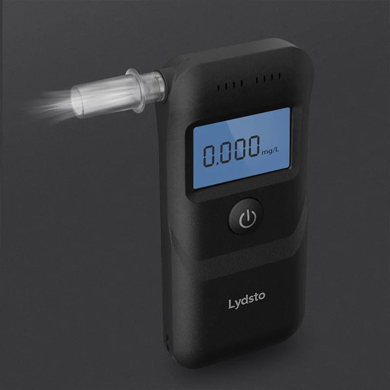 Hydsto 10 pcs Digital Alcohol Tester nozzles Professional Alcohol Detector Breathalyzer Alcotester LCD Display Drunk Test