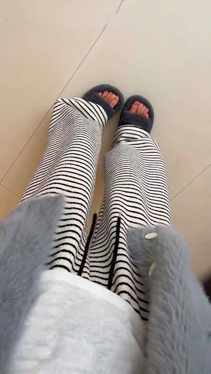 2024 Japanese Striped Women Casual Pants Grunge Streetwear Loose Mujer Pantalones Sweet Y2k Aesthetic Fashion Wide Leg Trousers