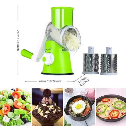 Manual Rotary Grater For Cheese And Vegetable Potato Slicer Mandoline Chopper Stainless Steel Cutter Kitchen Accessorie Tools