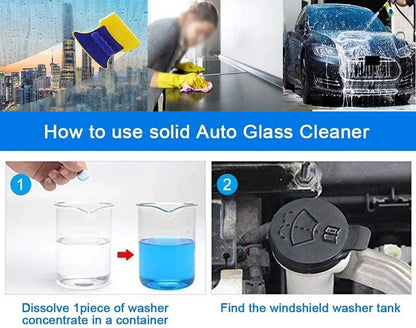 Car Windscreen Cleaner Effervescent Tablet Auto Window Solid Cleaning Automobile Car Glass Wiper Washing Tablets Dust Remover