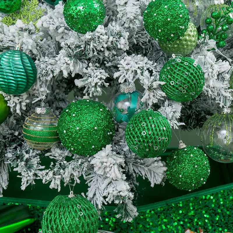 Christmas Ball Ornaments Shatterproof Christmas Decorations Tree Ball for Xmas Tree Wedding Party Holiday Decor 12/6PCS