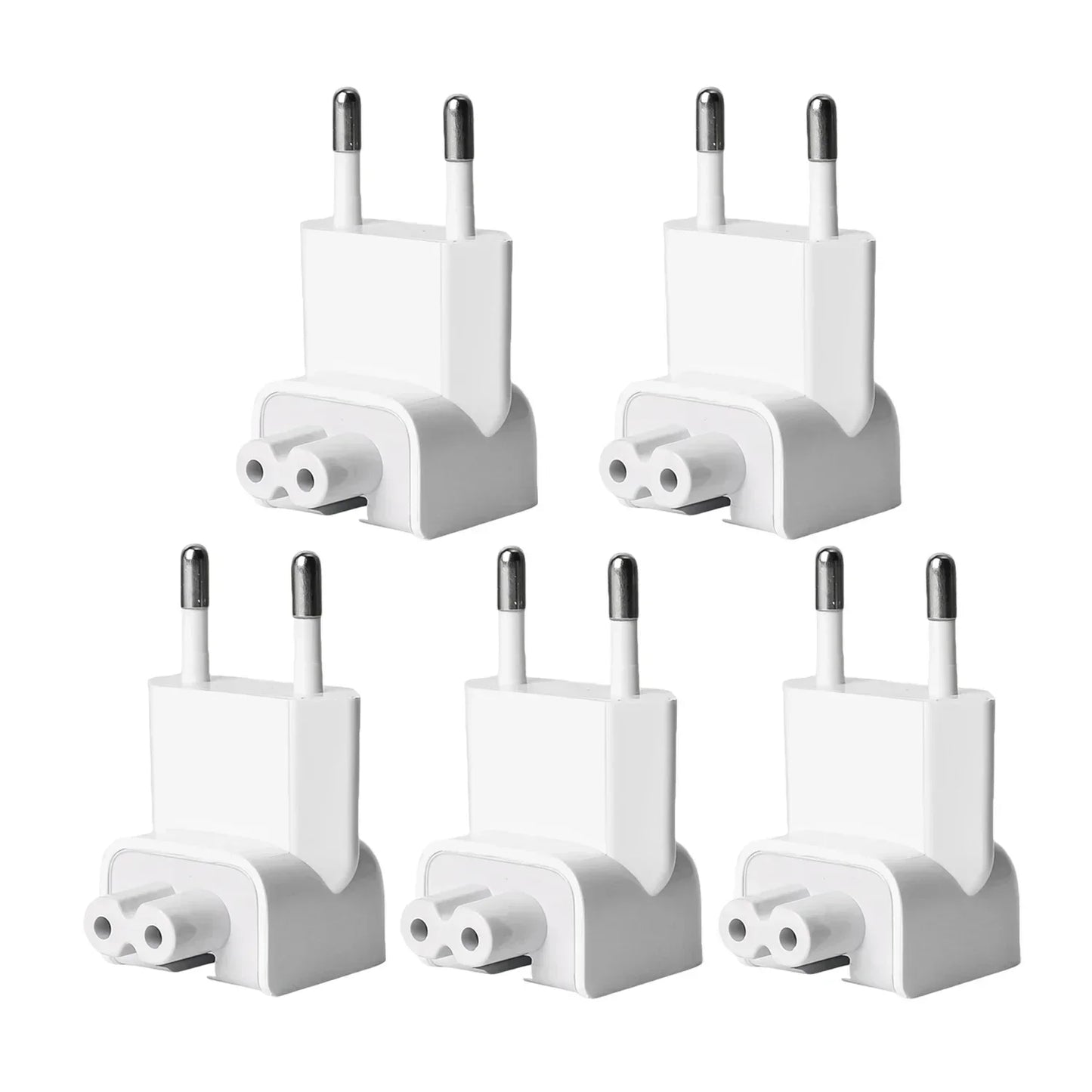 5/1Pack EU AC Power Wall Plug Duck Head For Apple MacBook iPad Pro Air Adapter Charger Fast Charging Laptop Converters Adapters