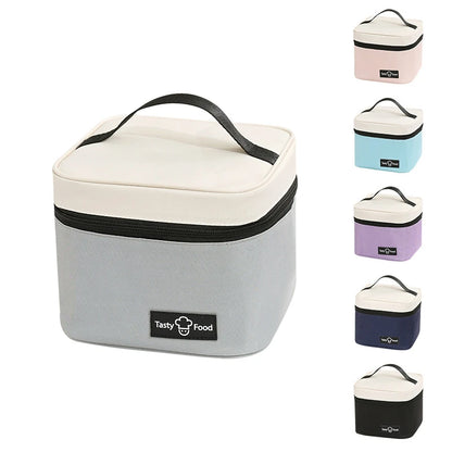 Square Thicken Thermal Lunch Box Bag Food Carrier Cooler Insulation Storage Bags Small Dinner Container for Adults Children