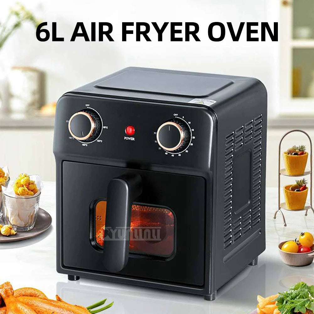 6L Air Fryer Household Large Capacity Freidora Aceite Multifunctional French Fry Machine Friggitrice Professionale