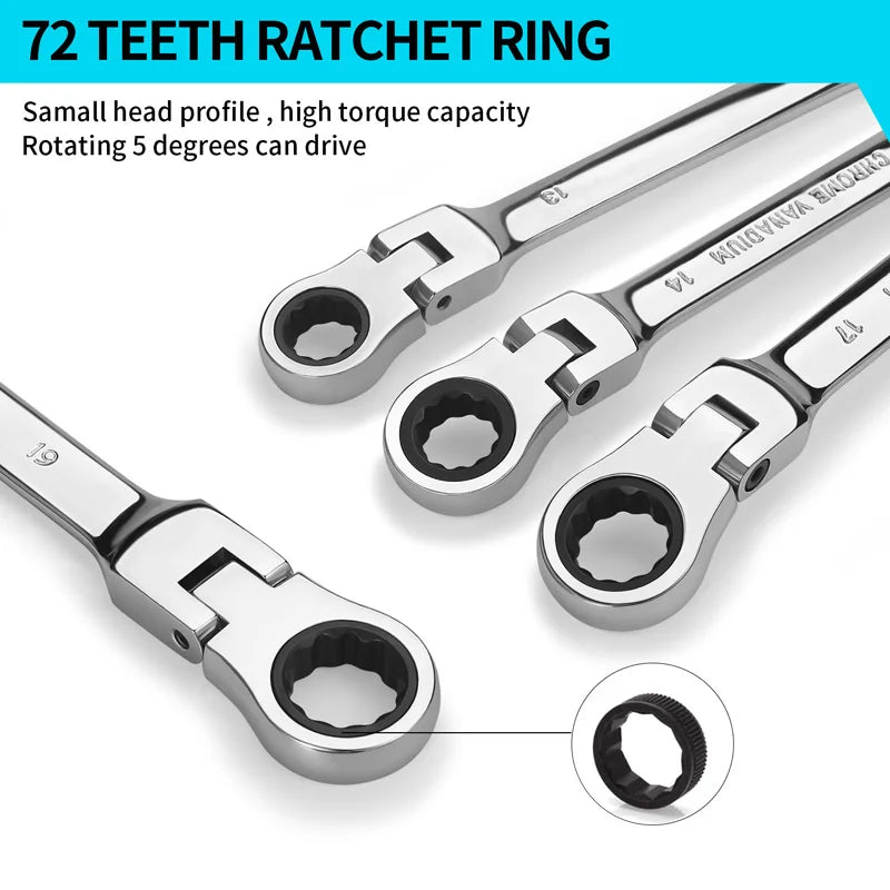 Multitool Wrench Ratchet Spanners Hand Tools Wrench Set Universal Car Wrench Car Repair Tools