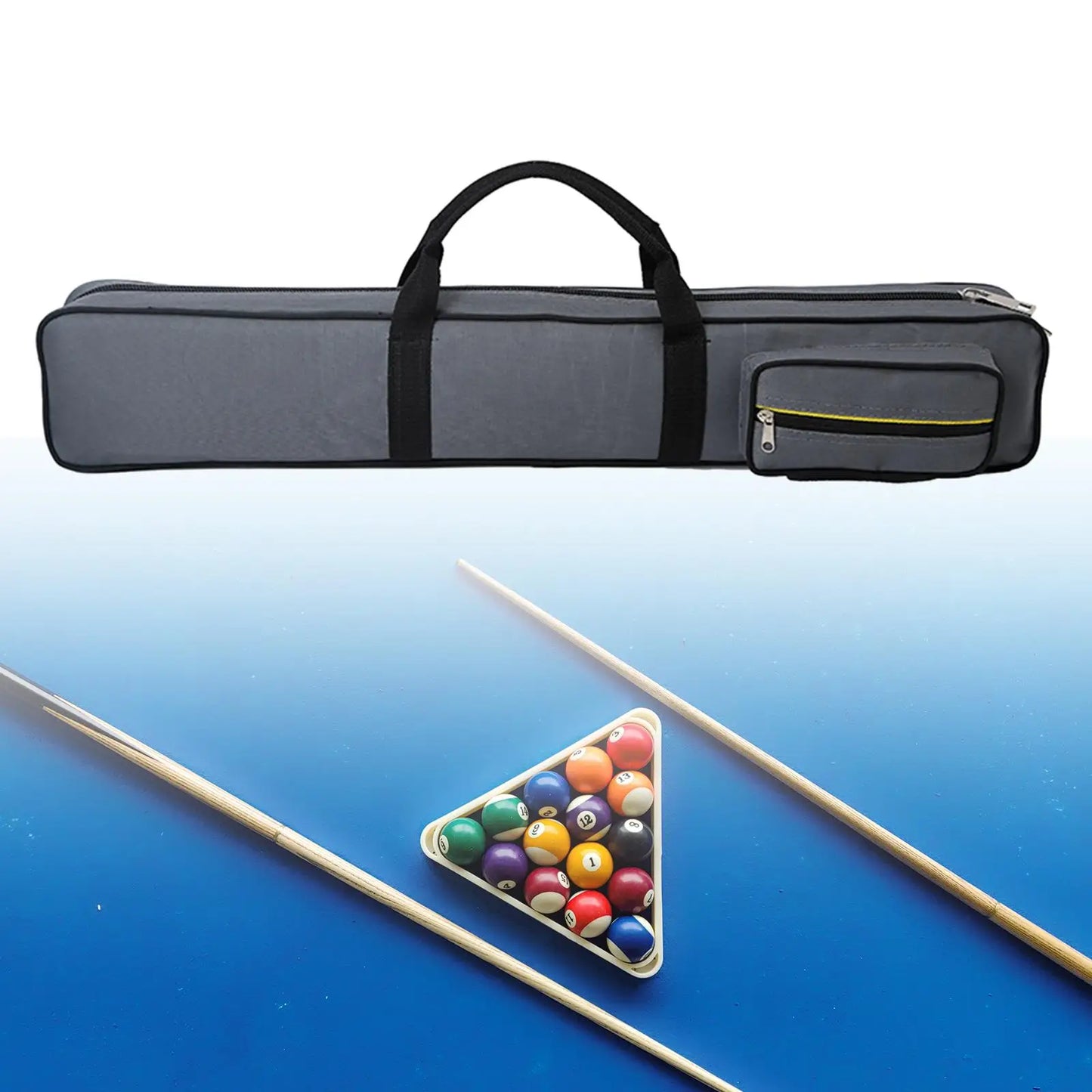 Pool Cue Case Anti Scratch 1/2 Snooker Pool Cue Bag Pool Cue Storage Pouch