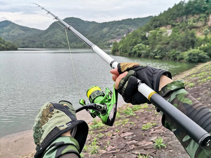 JOSBY Telescopic Rock Fishing Rod Spinning Carp Feeder Carbon Fiber Pesca 3M 2.7M 2.4M 2.1M 1.8M 1.5M Mini Travel Ultra durable