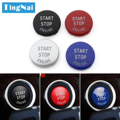 Car Engine Ignition Start Stop Button Switch Cap Cover Replacement For BMW 3 X1 X5 X6 E90 E91 E92 E93 E87 E60 E84 E70 E71 E89