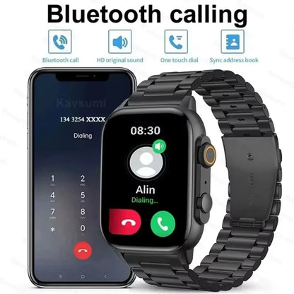 2023 Ultra Smart Watch Men Series 8 47mm 2.0inch High Refresh Rtae AMOLED Screen NFC Bluetooth Call Smartwatche for Apple