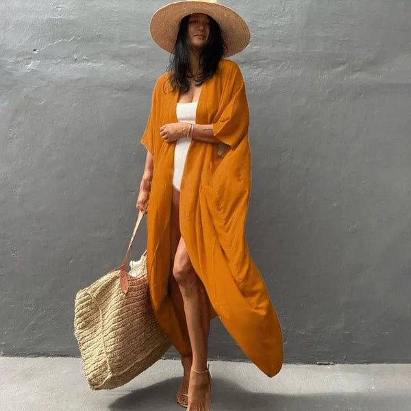 Kimono da spiaggia da donna WeHello - , mantella da costume da bagno estiva, abiti tunica bohémien, costumi da bagno, cardigan, scialle