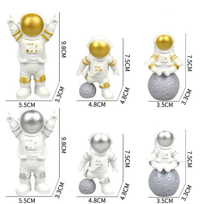 Resin Statues Sculpture Nordic Astronaut Figurine desk Modern Home Decoration Desk Accessories Cute Room Decor Living Room Decor