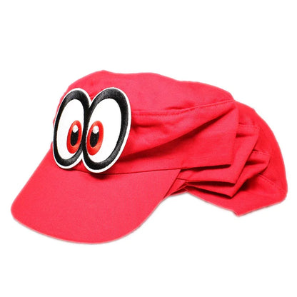 Game Super Odyssey Hat Adult Kids Anime Cosplay Caps Super Luigi Bros polyester flat top hat Hallowen Party Props