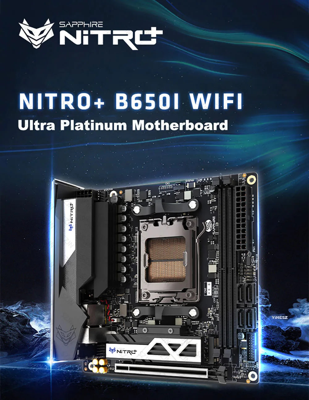 SAPPHIRE Nitro+ B650I Motherboard Set with AMD Ryzen 7 7700 DDR5 32GB 6000Mhz Support M2 NVME Onboard WIFI BT Modular Gaming Kit