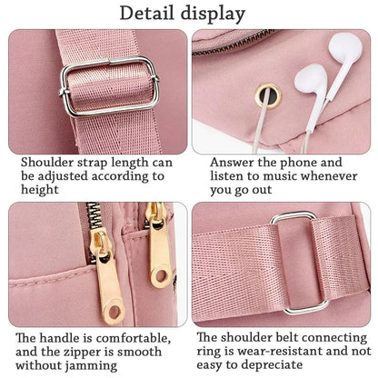 Multifunctional Travel Cross Body Chest Bag Small Sling Backpack Anti-theft Pouch Shoulder Bag