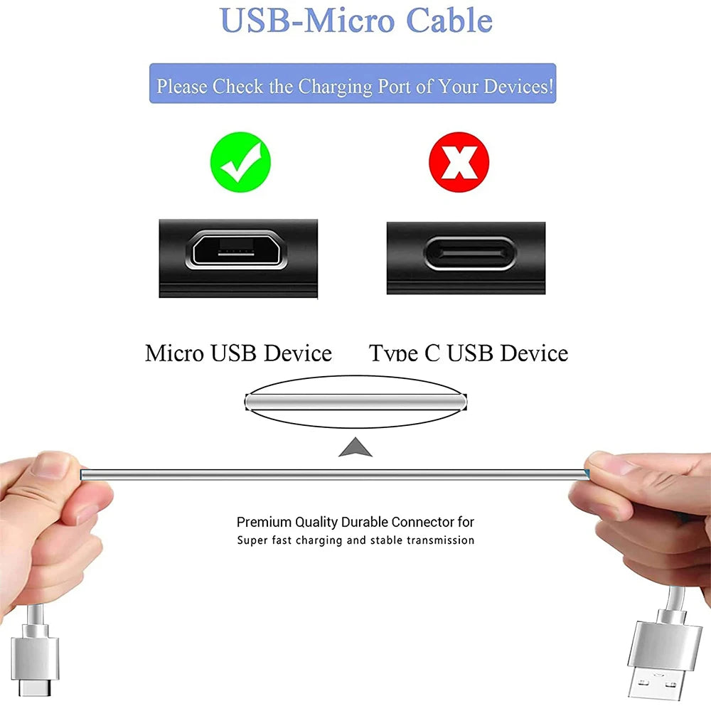 Micro USB Cable 3A Fast Charging Wire Mobile Phone Line USB Adapter Cable Cord For Samsung Xiaomi Andriod Mouse PS4 GamePad Data