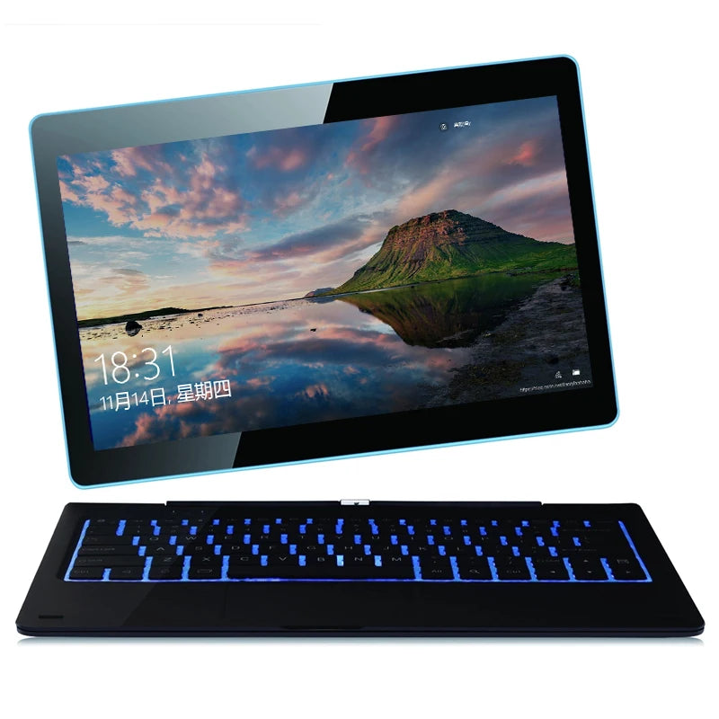 11.6'' Windows 10 Nextbook Quad Core 1/2GB RAM 64GB ROM Notebook Intel Atom Z3735G CPU @1.33GHZ Tablets PC With Pin Keyboard