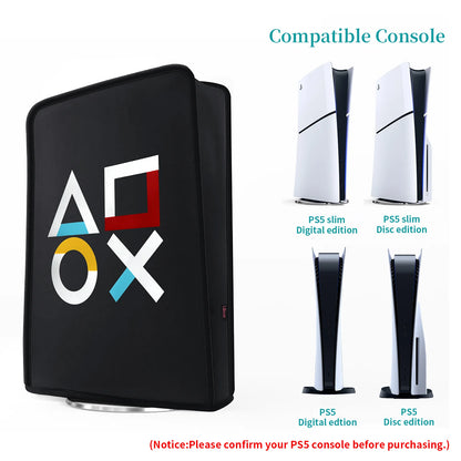 Dustproof Cover for PS5 Slim/PS5 Case Cover Game Console Protector Washable Dust Cover for PS5/PS5 Slim Accessories