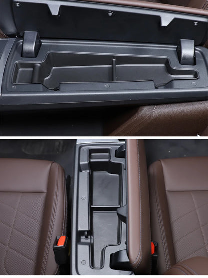 For BMW X1 U11 2023-2024 TPE Black Car Center Console Water Cup Holder Storage Box Car Interior Accessories