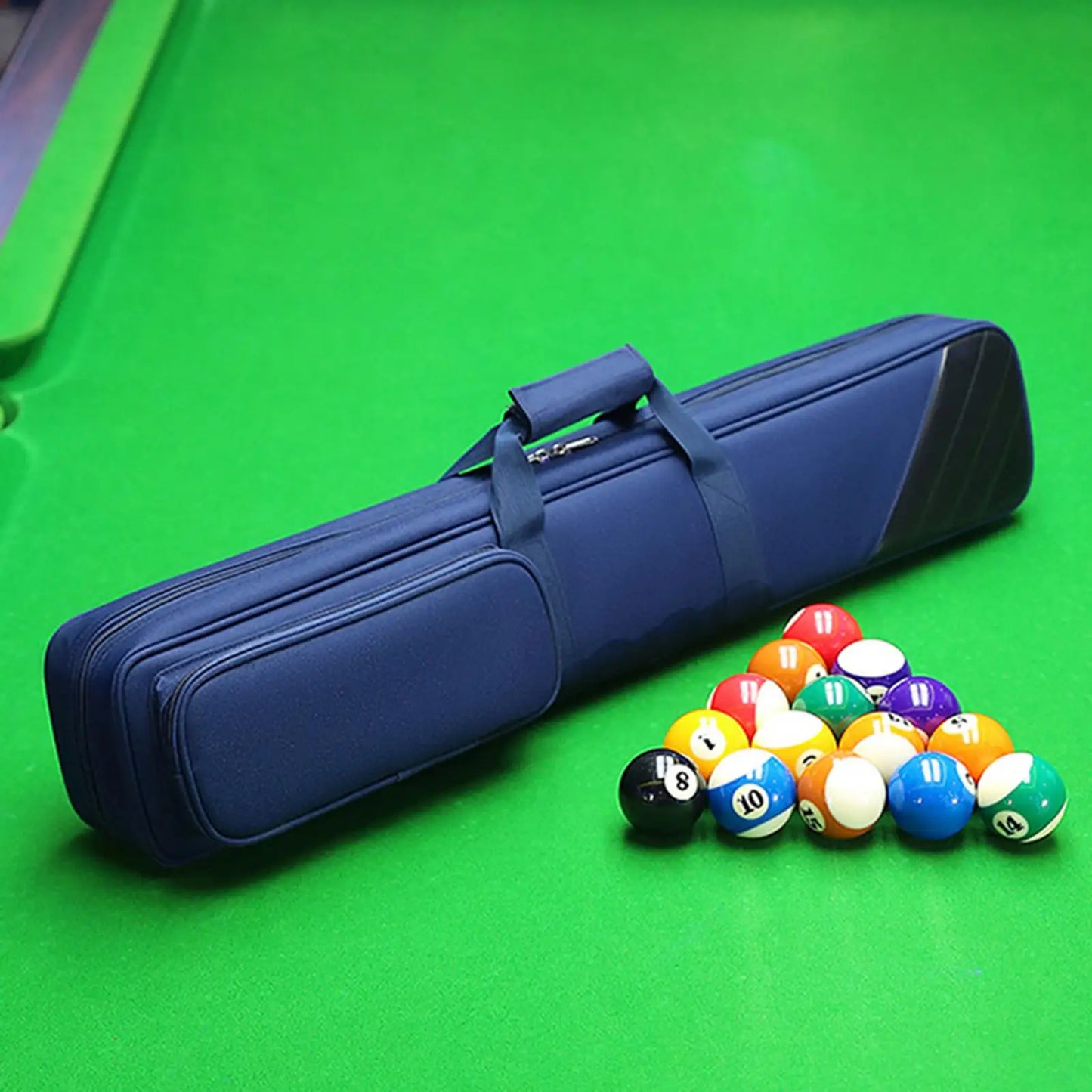 3x4 Pool Cue Cases 1/2 Snooker Pool Cue Bag Portable Lightweight Soft Billiard Cue Stick Storage Pouch Sport Accessories