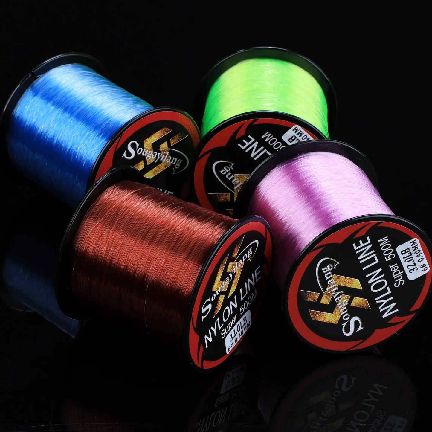 Sougayilang 500M Monofilament Line 11-36.3LB Super Strong Nylon Fishing Lines Carp Fishing Line Leader Line Sinking Lines Pesca