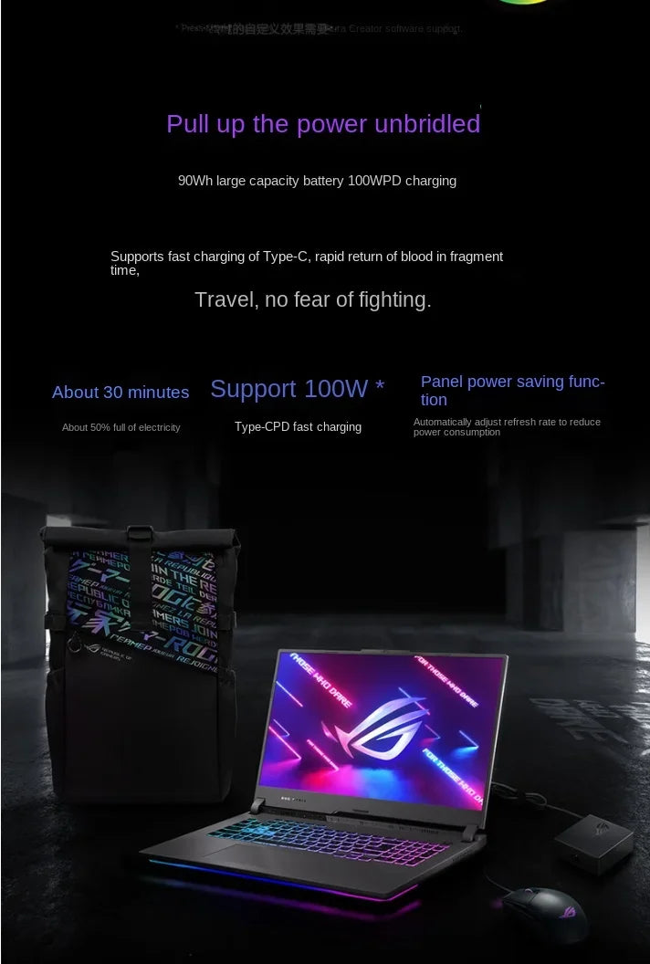 ASUS ROG Moba7 PLUS G713P E-sport Gaming Laptop R9-7845HX RTX4060/70/80/90 17.3Inch 240Hz Computer Notebook P3 Wide Color Gamut