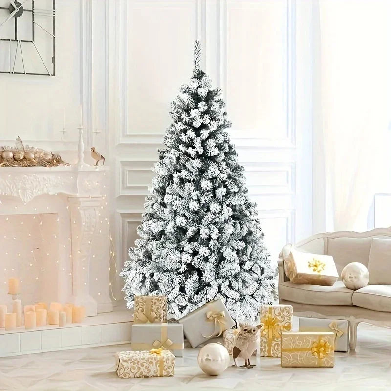 90/120/150/180cm Christmas Tree Decoration Set White Christmas Trees Ornaments Snow New Year Party Holiday Outdoor Home Decor