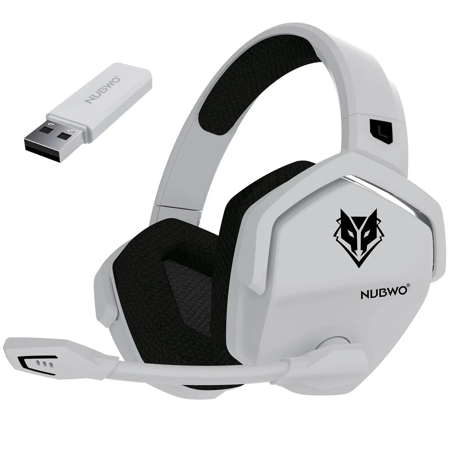 NUBWO G06 Dual Wireless Gaming Headset with Microphone for PS5, PS4, PC, Mobile, Switch 2.4GHz Wireless Bluetooth Headphone