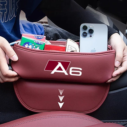 Car Special Seat Crevice Storage Box Seat Slit Catcher Organizer for audi sport RS A1 A3 A4 B7 B8 A5 A6 A7 A8 Q3 Q5 Q7 Q8 TT