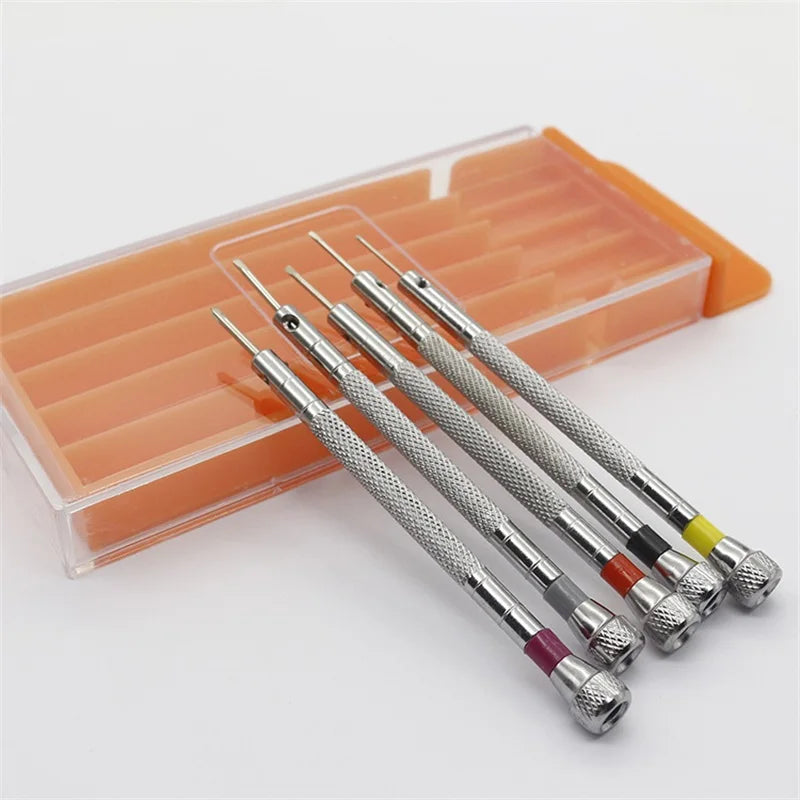 Small 0.8-1.6mm Steel Screwdriver For Watch Glasses Repairing Portable Hand Tools Band Removal With Mini Link Pins Watchmaker