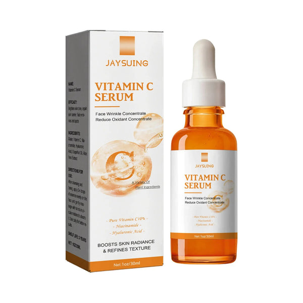 Siero schiarente alla vitamina C, efficace per rimuovere le macchie scure, le lentiggini, attenuare la melanina, antirughe, illuminante, nutriente, per la cura della pelle del viso.