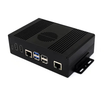 Waveshare Multi-functional All-in-one Mini-Computer Kit Designed for Raspberry Pi 5, Aluminum Alloy Case Option for PCIe adapter