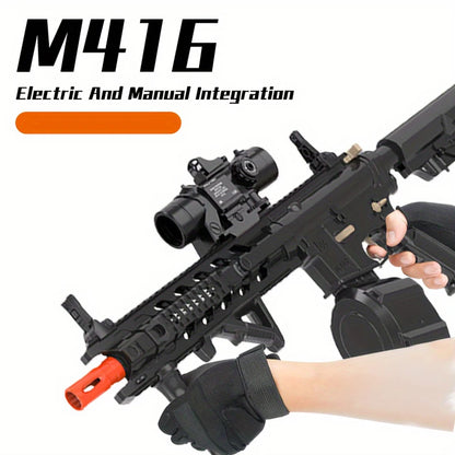 M416 Outdoor Gun Toy Electric Plastic Bullet Gun Toy Automatic Shooting Sport Trainning Interactive Game For Children Adult Gift