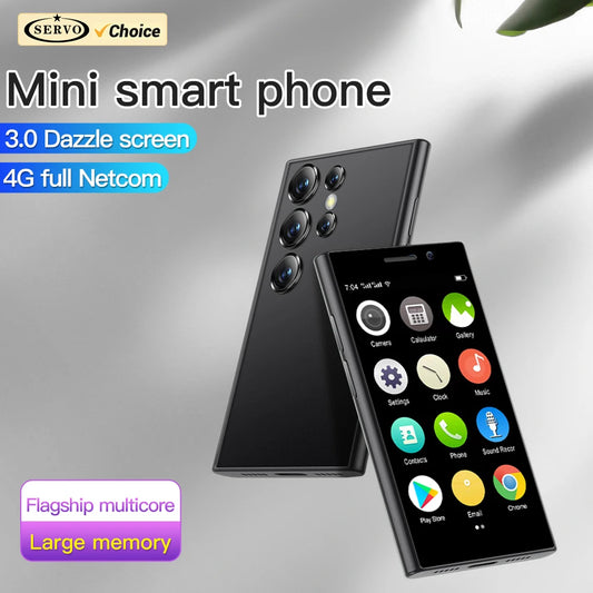 SERVO S24 Mini Android Cute Smartphone 4G LTE Play Store 2000mAh Face Unlock 16GBROM Small Cellular Smartphone Official Flagship