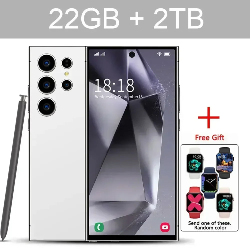 S24 Ultra Smart Mobile Phones Smartphone Android 14 Cell Phone 22TB+2TB 5G Dual SIM Snapdragon 8 gen 3 Global Version Cellphones