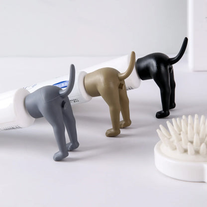 Pooping Dog Butt Toothpaste Topper Pooping Toothpaste Cap Vomit Topper Dispenser Cap Animal  Funny Gadgets Gift For Friends