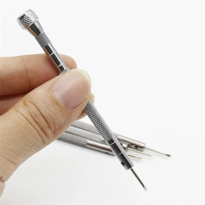 Small 0.8-1.6mm Steel Screwdriver For Watch Glasses Repairing Portable Hand Tools Band Removal With Mini Link Pins Watchmaker