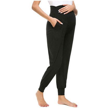 2024 Maternity Pants Soft Slim Adjustable Waist Pregnant Women Leggings Pregnancy Clothes Pants Ropa Mujer Embarazada Premama