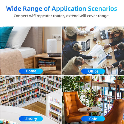 1200Mbps WiFi Repeater Wireless WIFI Extende WiFi Booster 2.4G/5G Dual-band Network Amplifier Long Range Signal WiFi Router