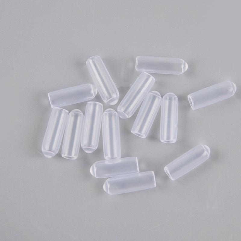 200PCS Medium Size Inner 3.5mm Clear Rubber Tips For The End Of 4mm Metal Headbands To Protect From Hurt,Hairbands Ends