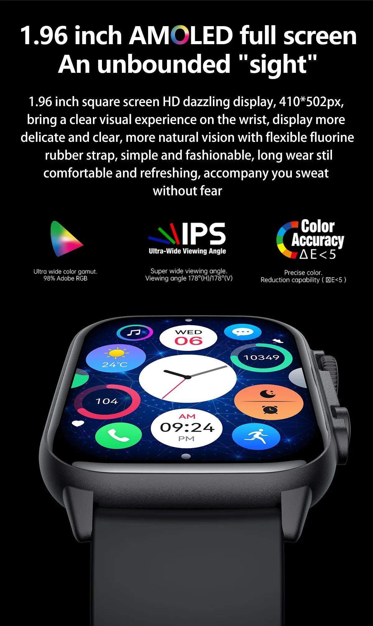 2024 New NFC Smart Watch AMOLED Screen Always Display The Time PK Ultra Series HK 8 Pro max Smartwatch Men Waterproof Watches