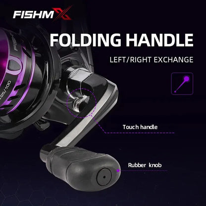 FishMX Mini Fishing Reel 800 Size Spinning Reel Max Drag 5-8kg Super Light High Quality Saltwater Reel Winter Fishing